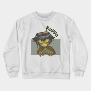 Yokai line: Kappa (dark line) Crewneck Sweatshirt